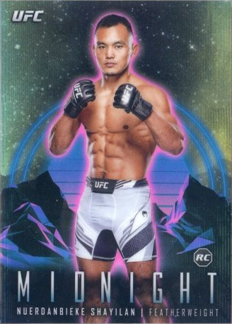 Shayilan Nuerdanbieke 2024 Topps Midnight UFC Base #2 Black Light