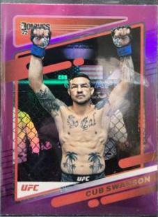 Cub Swanson 2022 Panini Donruss UFC Base #159 Purple Flood