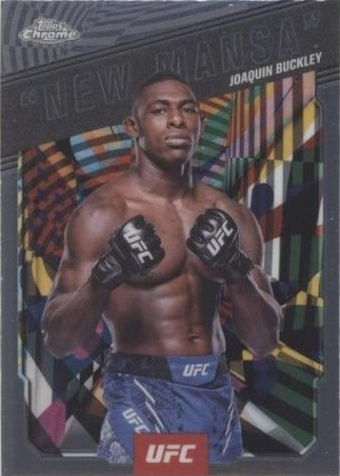 Joaquin Buckley 2025 Topps Chrome UFC AKA #AKA-14 Geometric Black Refractor