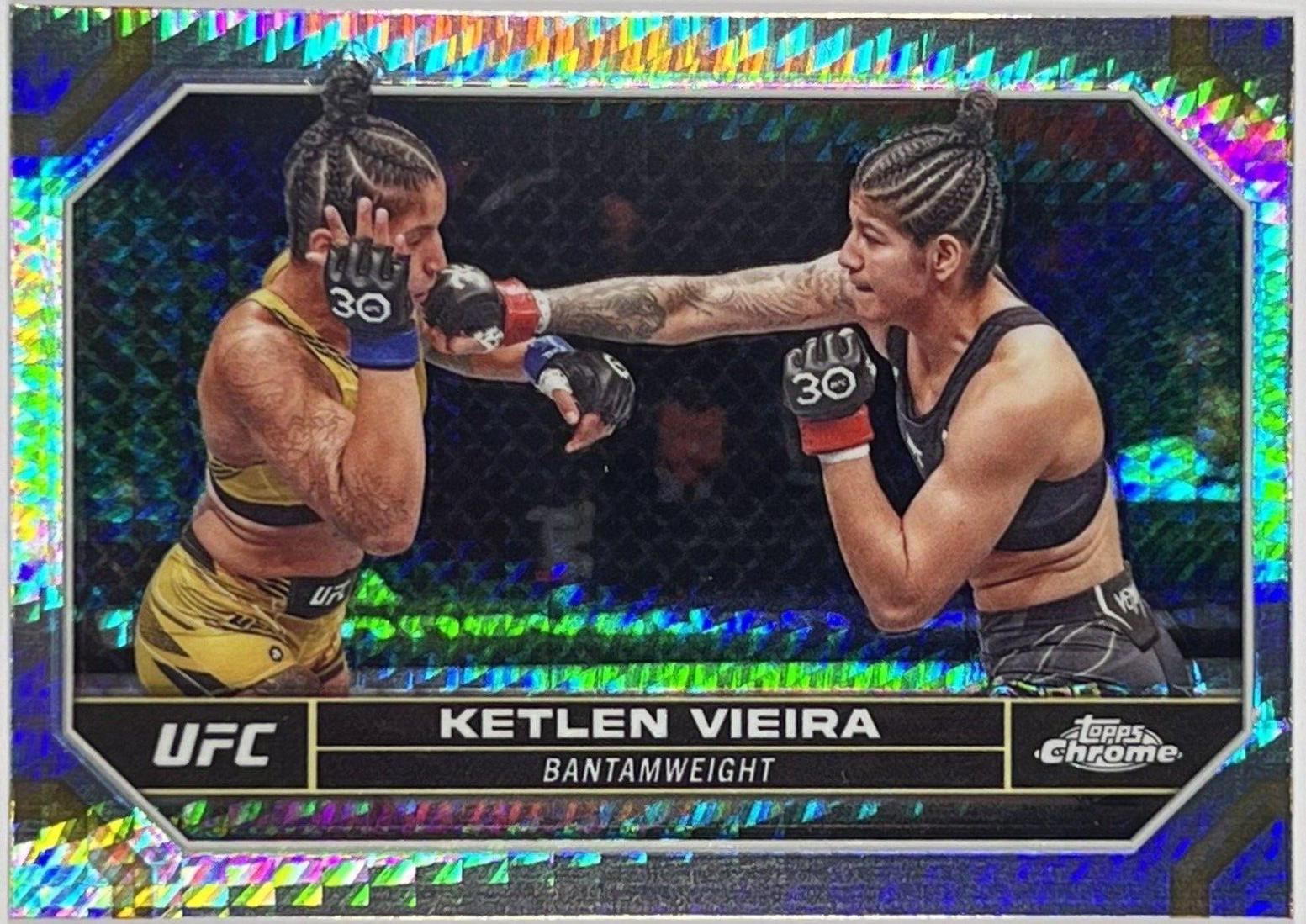 Ketlen Vieira 2024 Topps Chrome UFC Base #111 Prism Refractor