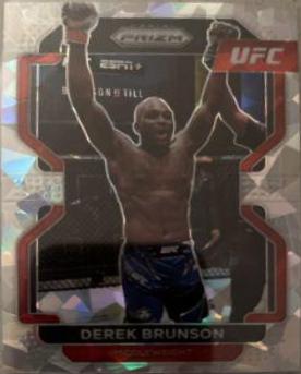 Derek Brunson 2022 Panini Prizm UFC Base #191 Ice