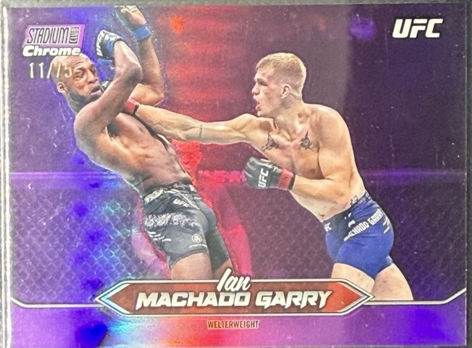 Ian Machado Garry 2025 Topps Stadium Club UFC Base Chrome #C-114 Purple Refractor