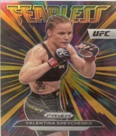 Valentina Shevchenko 2023 Panini Prizm UFC Fearless #8 Gold