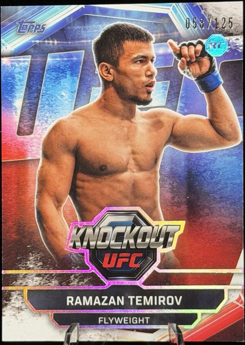 Ramazan Temirov 2026 Topps Knockout UFC Base #52 Holo Silver