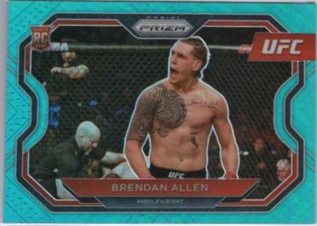 Brendan Allen 2021 Panini Prizm UFC Base #134 Teal