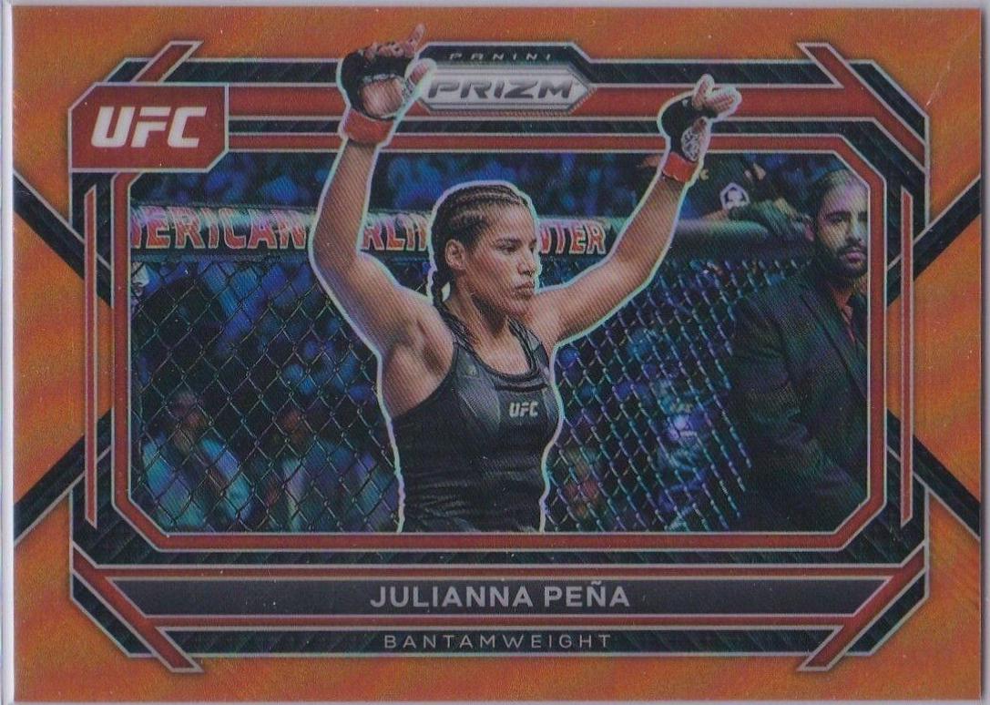 Julianna Peña 2023 Panini Prizm UFC Base #5 Orange