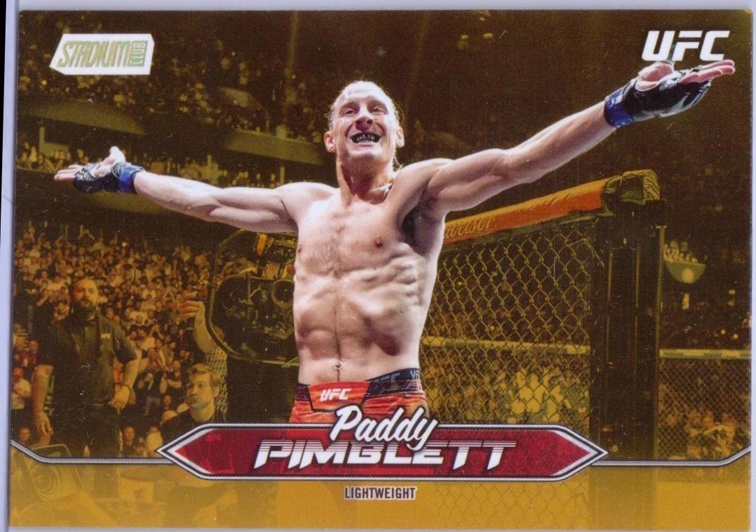 Paddy Pimblett 2025 Topps Stadium Club UFC Base #194 Gold