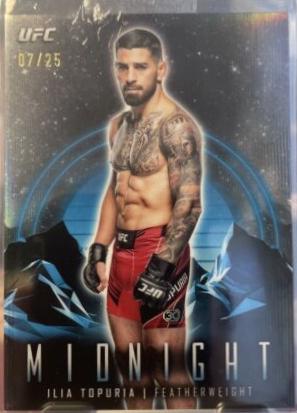 Ilia Topuria 2024 Topps Midnight UFC Base #82 Moonrise