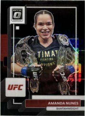 Amanda Nunes 2023 Panini Donruss Optic UFC Base #57 Black Pandora