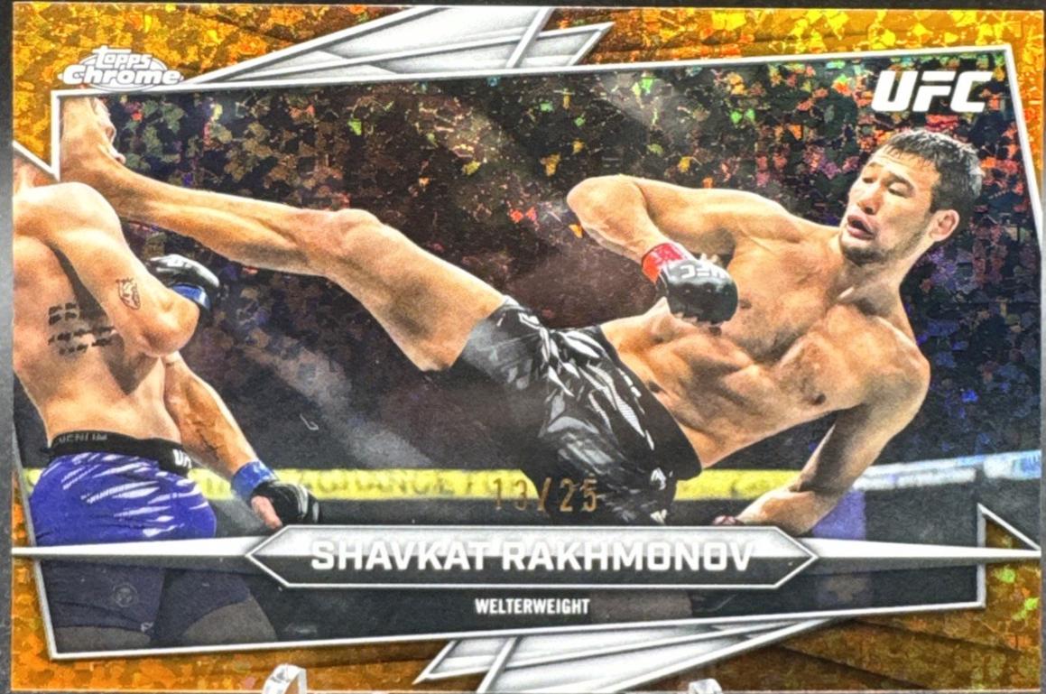 Shavkat Rakhmonov 2026 Topps Chrome UFC Base #176 Red Refractor