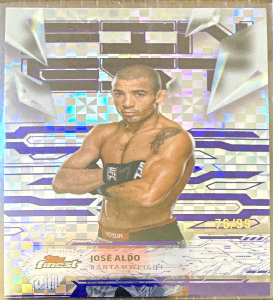 José Aldo 2025 Topps Finest UFC Base Uncommon #117 Superfractor