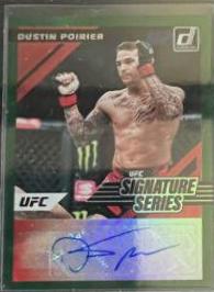 Dustin Poirier 2022 Panini Donruss UFC Signature Series #10 Holo Purple Laser