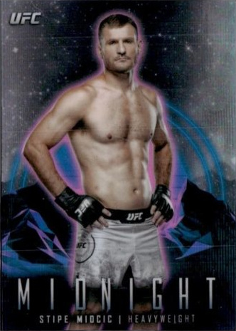 Stipe Miocic 2024 Topps Midnight UFC Base #16 Black Light