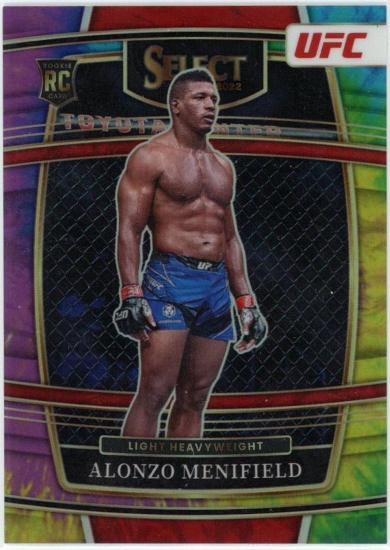 Alonzo Menifield 2022 Panini Select UFC Concourse #4 Tie Dye