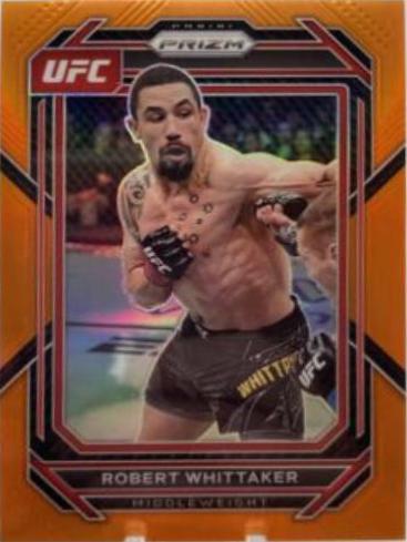 Robert Whittaker 2023 Panini Prizm UFC Base #126 Orange