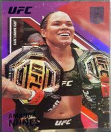 Amanda Nunes 2021 Panini Chronicles UFC Base Elite #145 Purple