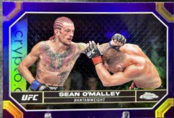 Sean O'Malley 2024 Topps Chrome UFC Base #173 Purple Refractor