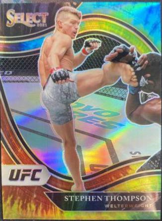 Stephen Thompson 2021 Panini Select UFC Octagonside #217 Tie Dye