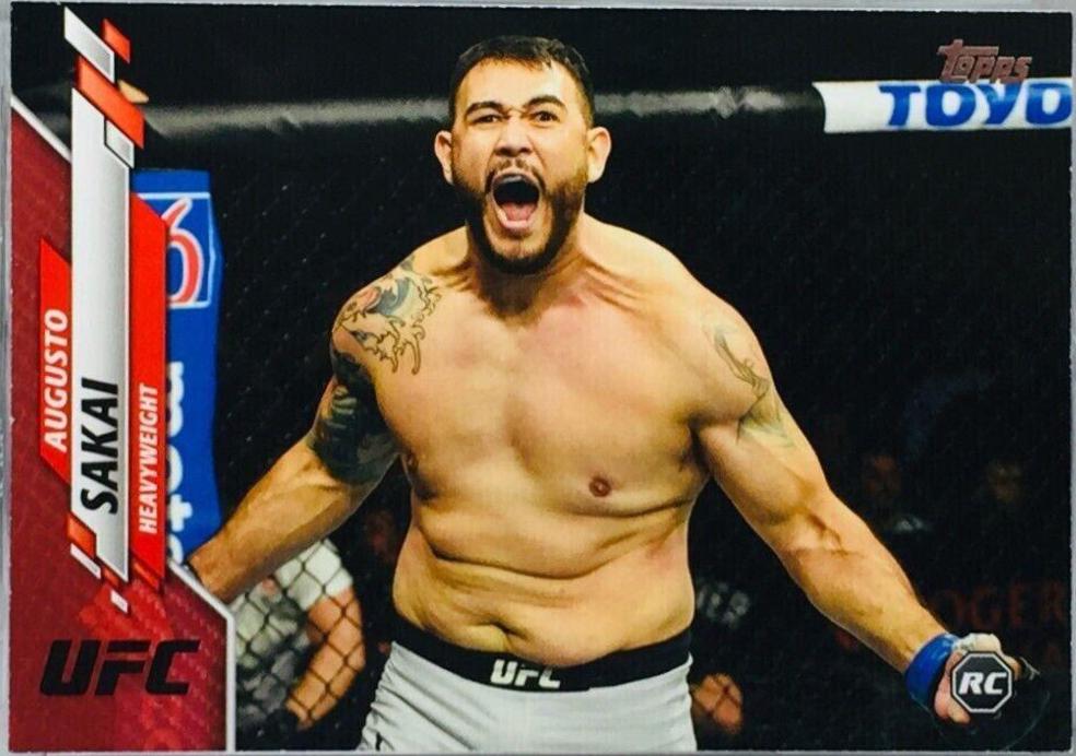 Augusto Sakai 2020 Topps UFC Base #95 Red