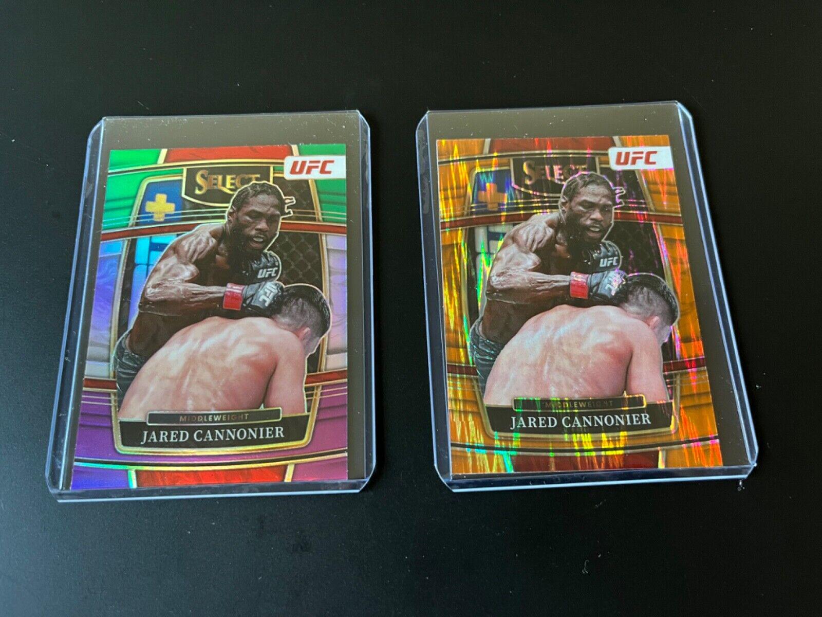 Jared Cannonier 2022 Panini Select UFC Concourse #8 Green and Purple