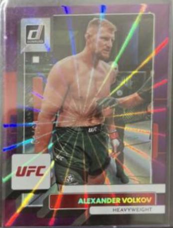 Alexander Volkov 2023 Panini Donruss UFC Base #96 Purple Laser