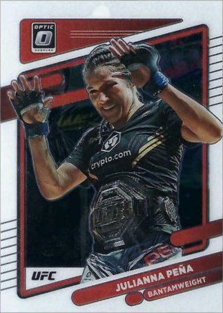 Julianna Peña 2022 Panini Donruss Optic UFC Base #5 Pink