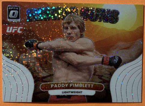 Paddy Pimblett 2023 Panini Donruss Optic UFC Rising Suns #6 White Sparkle