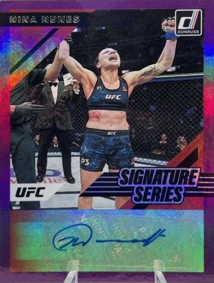 Nina Nunes 2022 Panini Donruss UFC Signature Series #37 Purple
