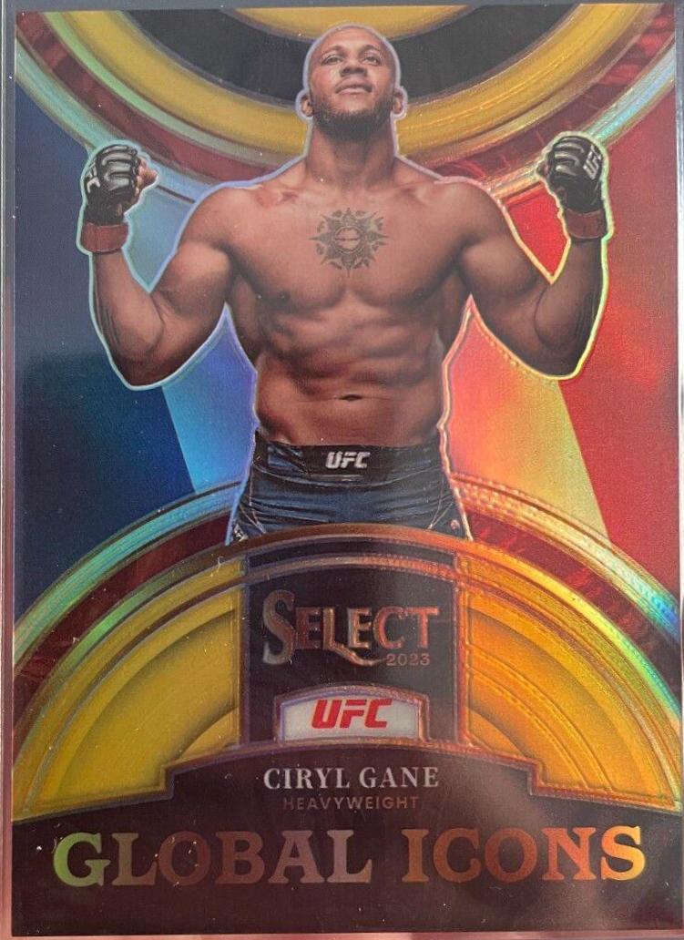 Ciryl Gane 2023 Panini Select UFC Global Icons #29 Gold