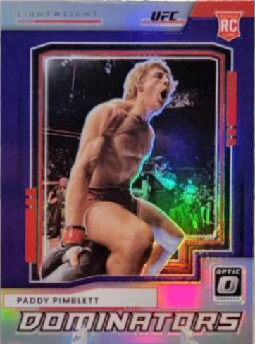 Paddy Pimblett 2022 Panini Donruss Optic UFC Dominators #9 Purple