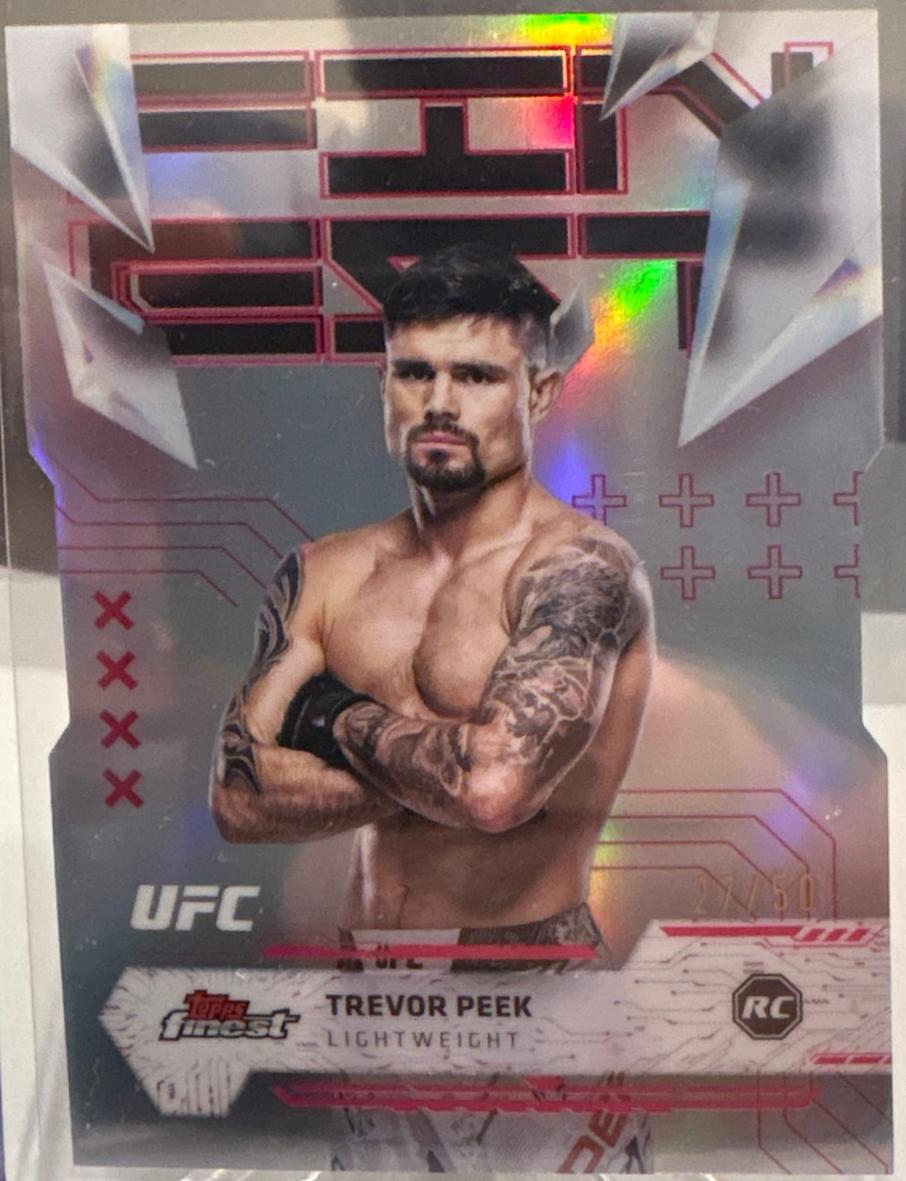 Trevor Peek 2025 Topps Finest UFC Base Uncommon #139 Die Cut