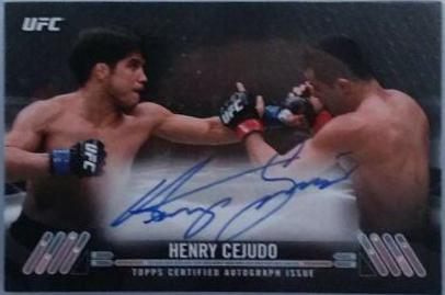 Henry Cejudo 2017 Topps UFC Knockout Knockout Autographs #KA-HC Red