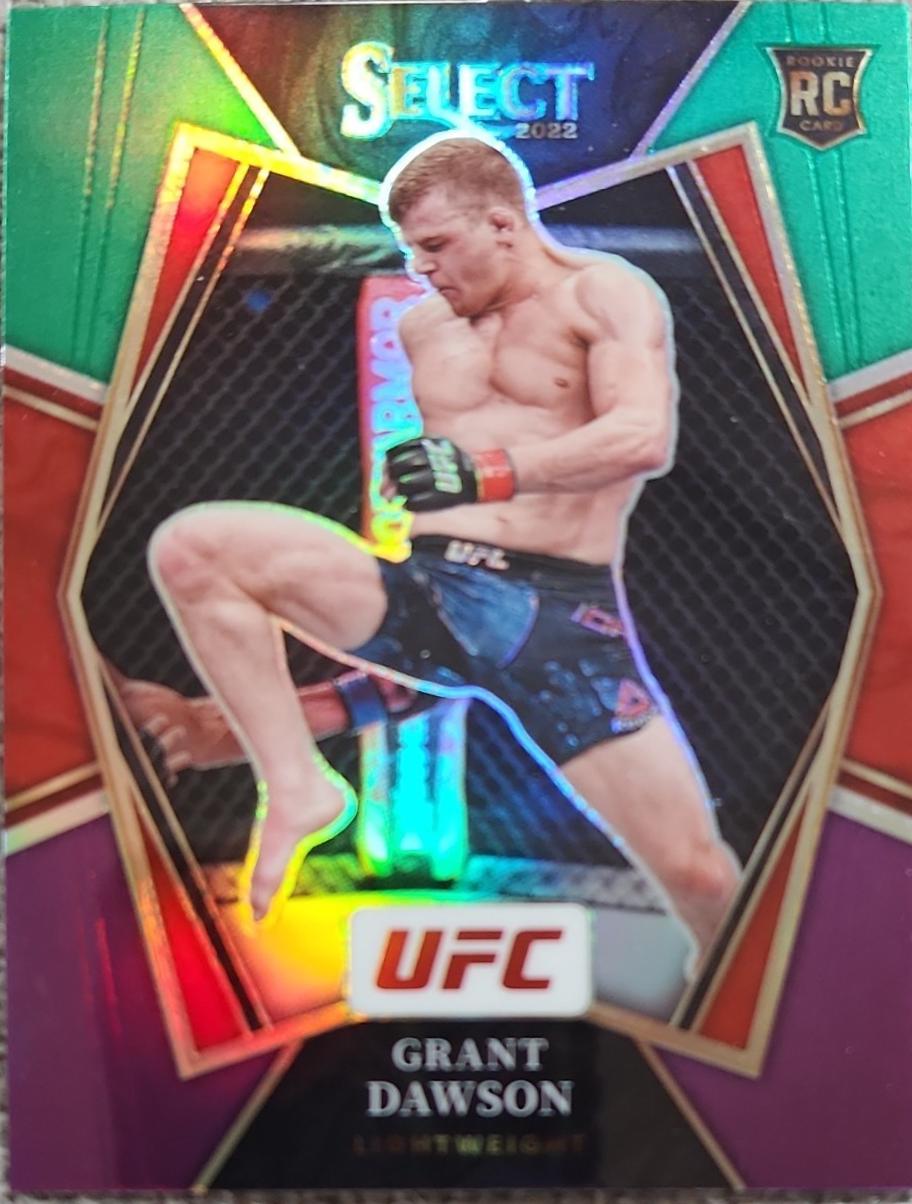 Grant Dawson 2022 Panini Select UFC Premier Level #107 Green and Purple