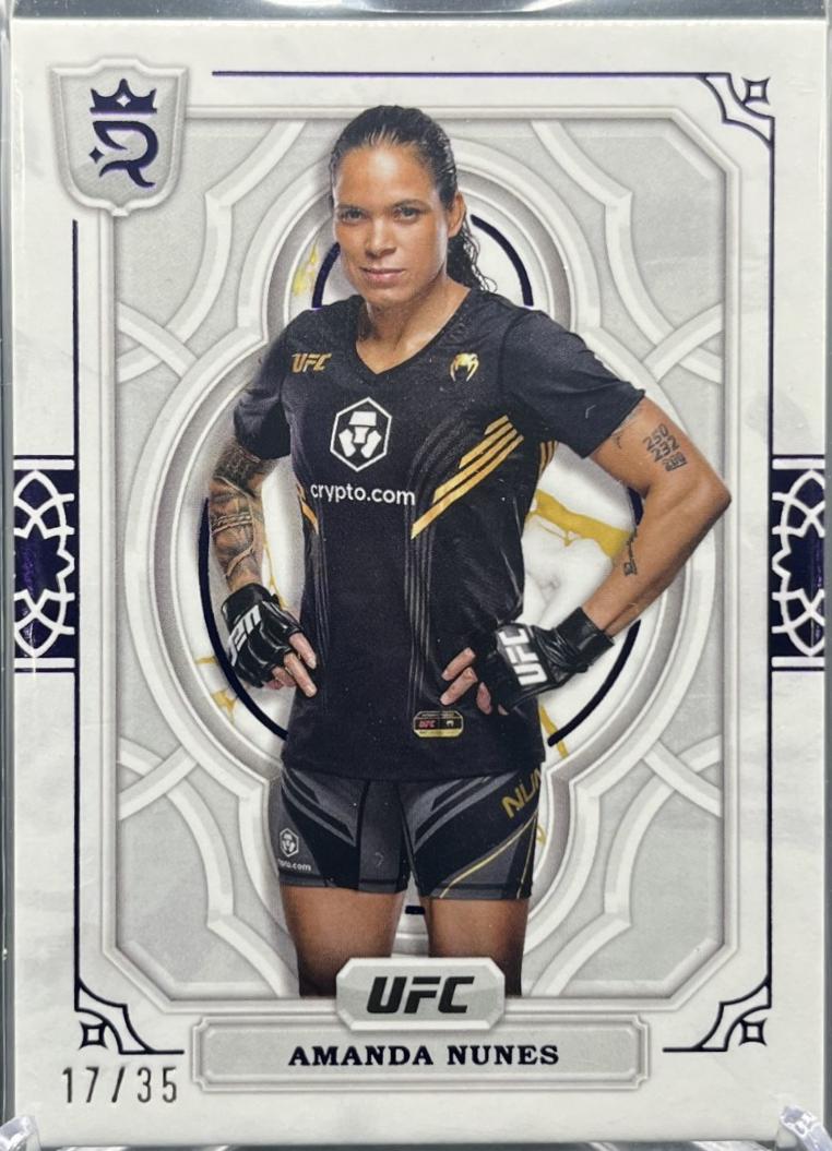 Amanda Nunes 2024 Topps Royalty UFC Base #47 Purple