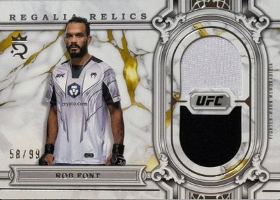 Rob Font 2024 Topps Royalty UFC Regalia Relics #RAR-7 Platinum