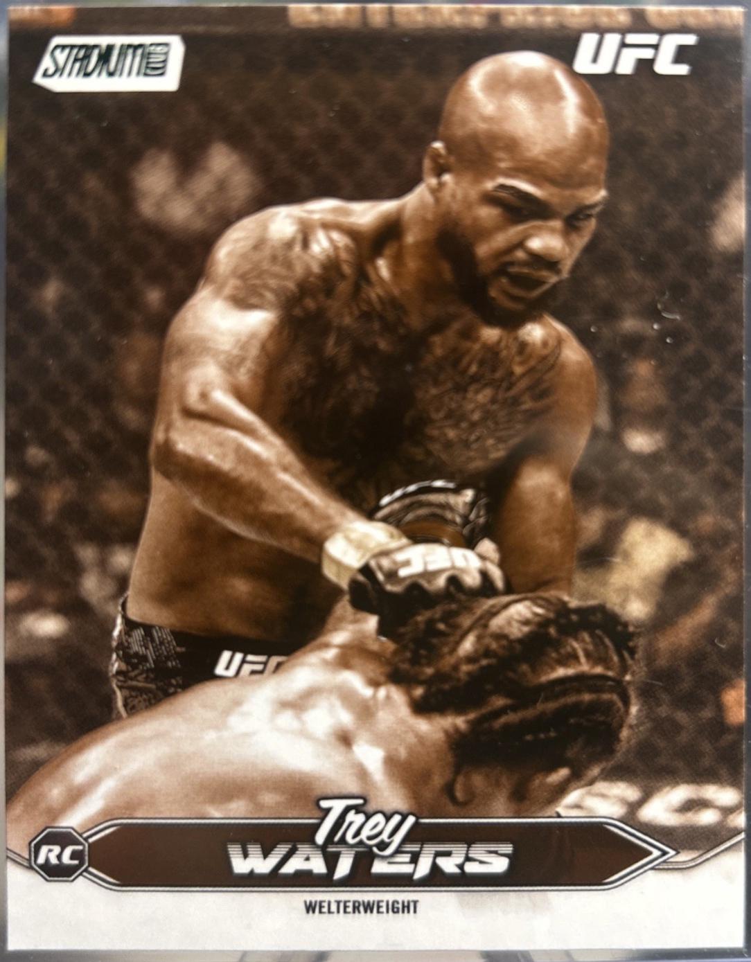 Trey Waters 2025 Topps Stadium Club UFC Base #62 Sepia