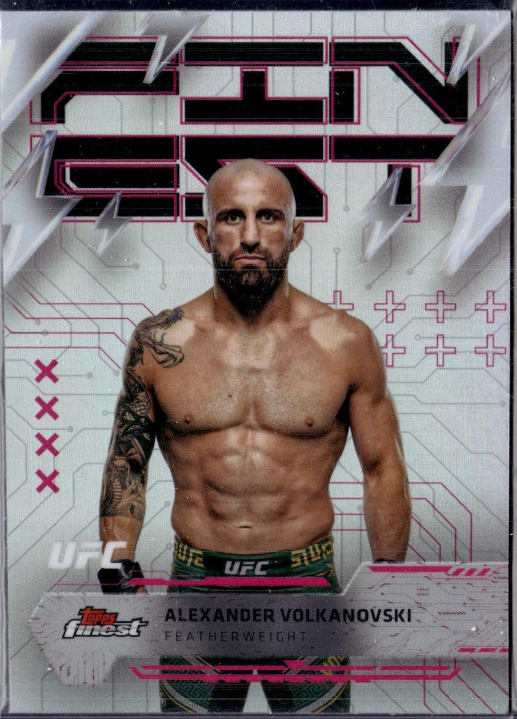 Alexander Volkanovski 2025 Topps Finest UFC Base Rare #201 Refractor