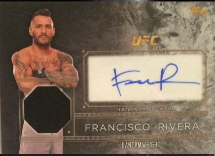 Francisco Rivera 2016 Topps UFC Top of the Class Top of the Class Autograph Relic #TCAR-FR Red