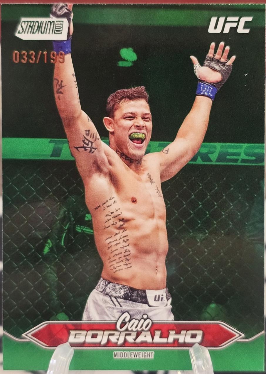 Caio Borralho 2025 Topps Stadium Club UFC Base #98 Green