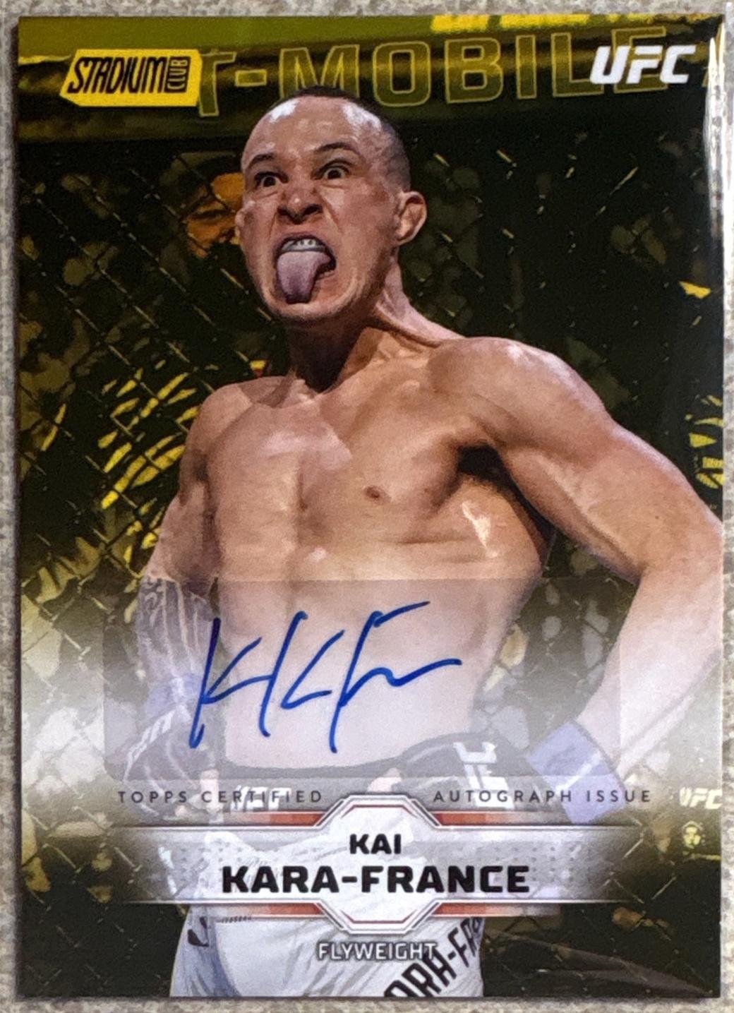 Kai Kara-France 2026 Topps Stadium Club UFC Base Autographs #BAV-KKF Green