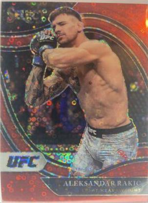 Aleksandar Rakic 2021 Panini Select UFC Octagonside #226 Red Disco