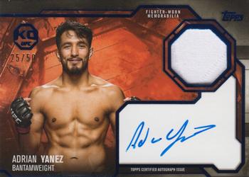 Adrian Yanez 2025 Topps Knockout UFC Knockout Autograph Relics #KAR-AY Blue