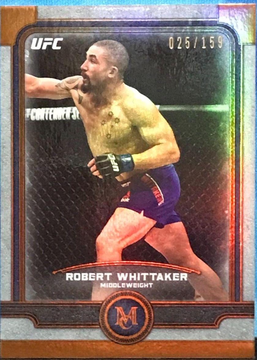 Robert Whittaker 2019 Topps UFC Museum Collection Base #22 Copper