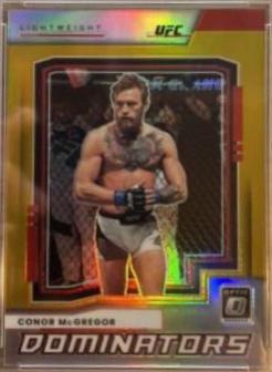 Conor McGregor 2022 Panini Donruss Optic UFC Dominators #2 Gold