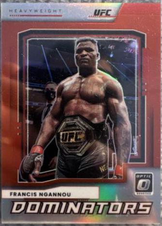 Francis Ngannou 2022 Panini Donruss Optic UFC Dominators #22 Red