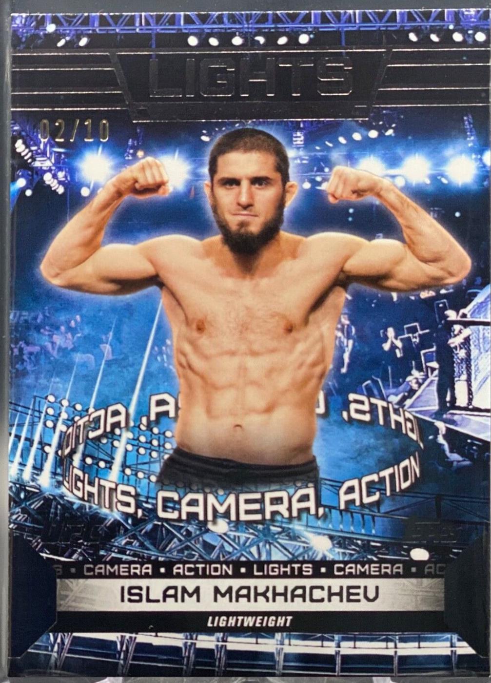 Islam Makhachev 2024 Topps Knockout UFC Lights (Lights, Camera, Action) #LTS-1 Black