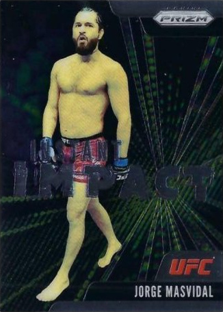 Jorge Masvidal 2021 Panini Prizm UFC Instant Impact #10 Gold