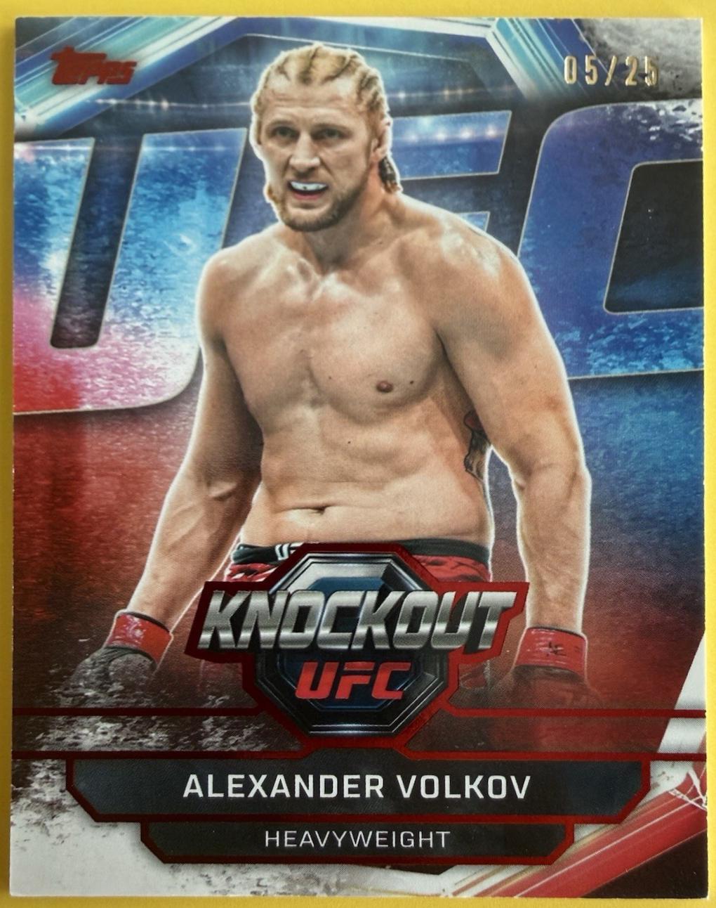 Alexander Volkov 2026 Topps Knockout UFC Base #22 Red