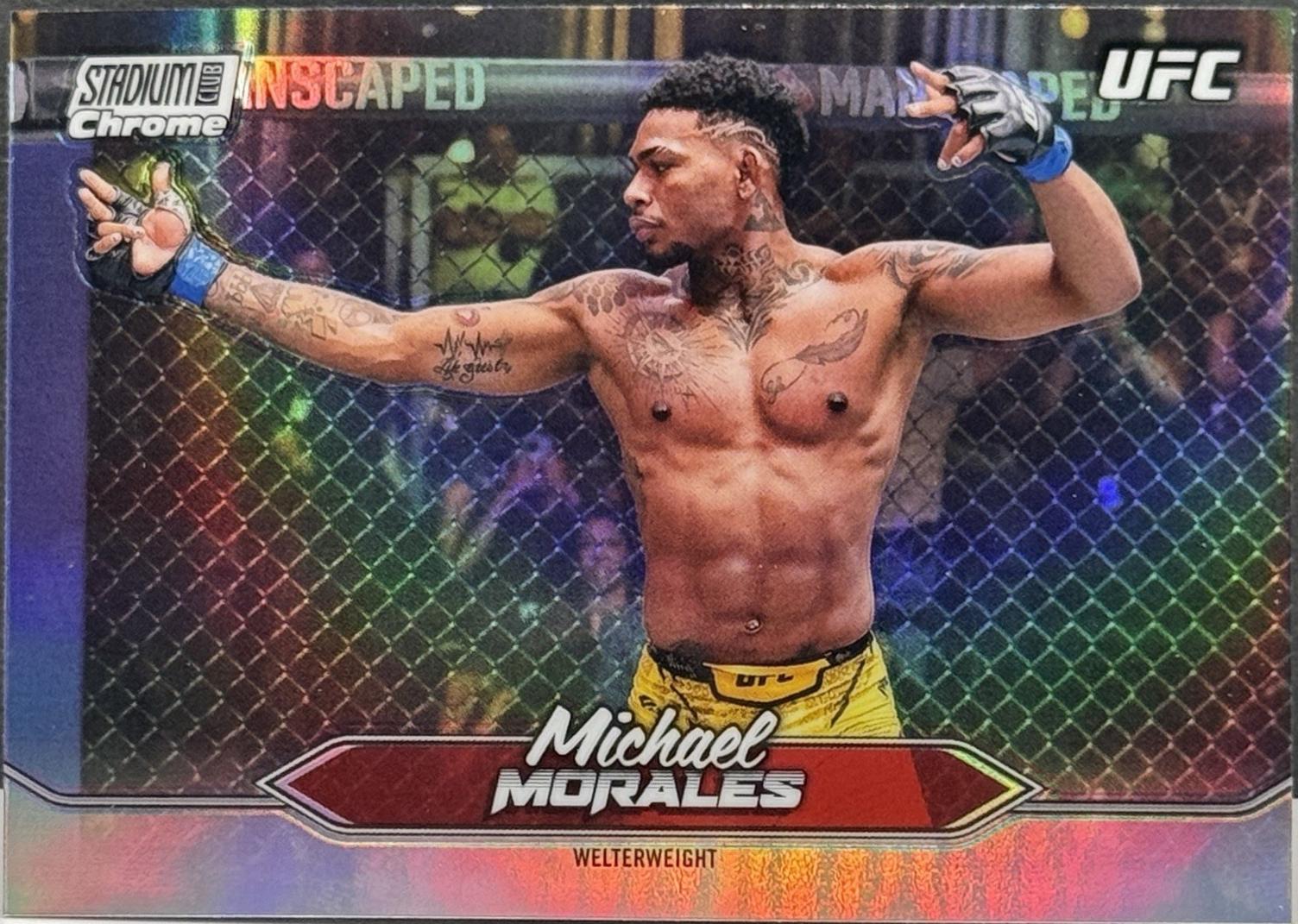 Michael Morales 2025 Topps Stadium Club UFC Base Chrome #C-151 Refractor