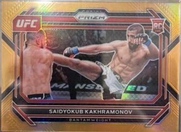 Saidyokub Kakhramonov 2023 Panini Prizm UFC Base #41 Orange